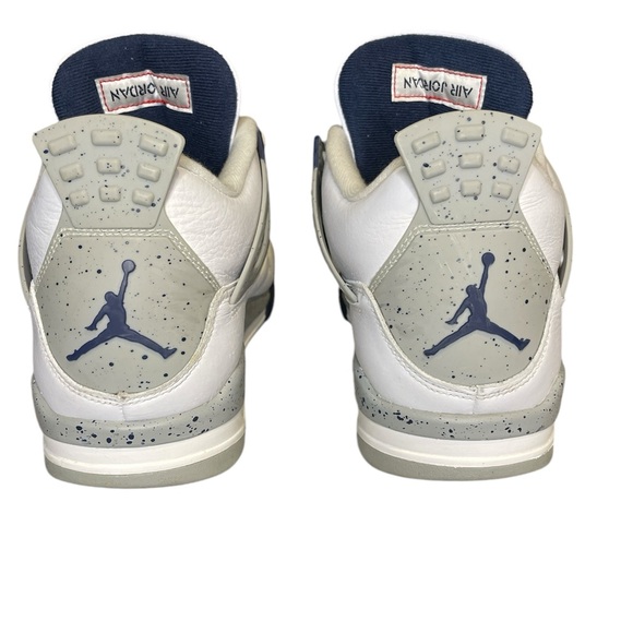 Air Jordan 4 Retro Midnight Navy Men’s Sneakers size 11 in Great Used Condition - Picture 4 of 8